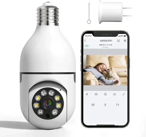 كاميرا لمبة لاسلكية للرؤية الليلية/ Night Vision Wireless Bulb Camera