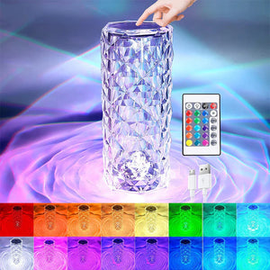 مصباح طاولة كريستالي LED / LED Crystal Table Lamp