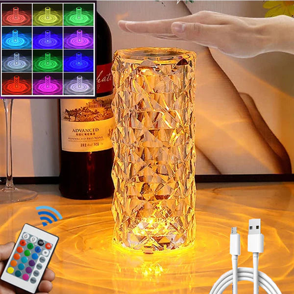 مصباح طاولة كريستالي LED / LED Crystal Table Lamp