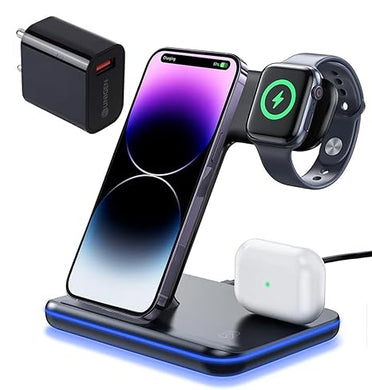 محطة شحن لاسلكية ٣ في ١ / 3-in-1 Wireless Charging Station