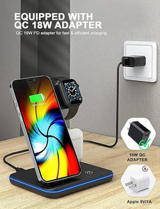 محطة شحن لاسلكية ٣ في ١ / 3-in-1 Wireless Charging Station